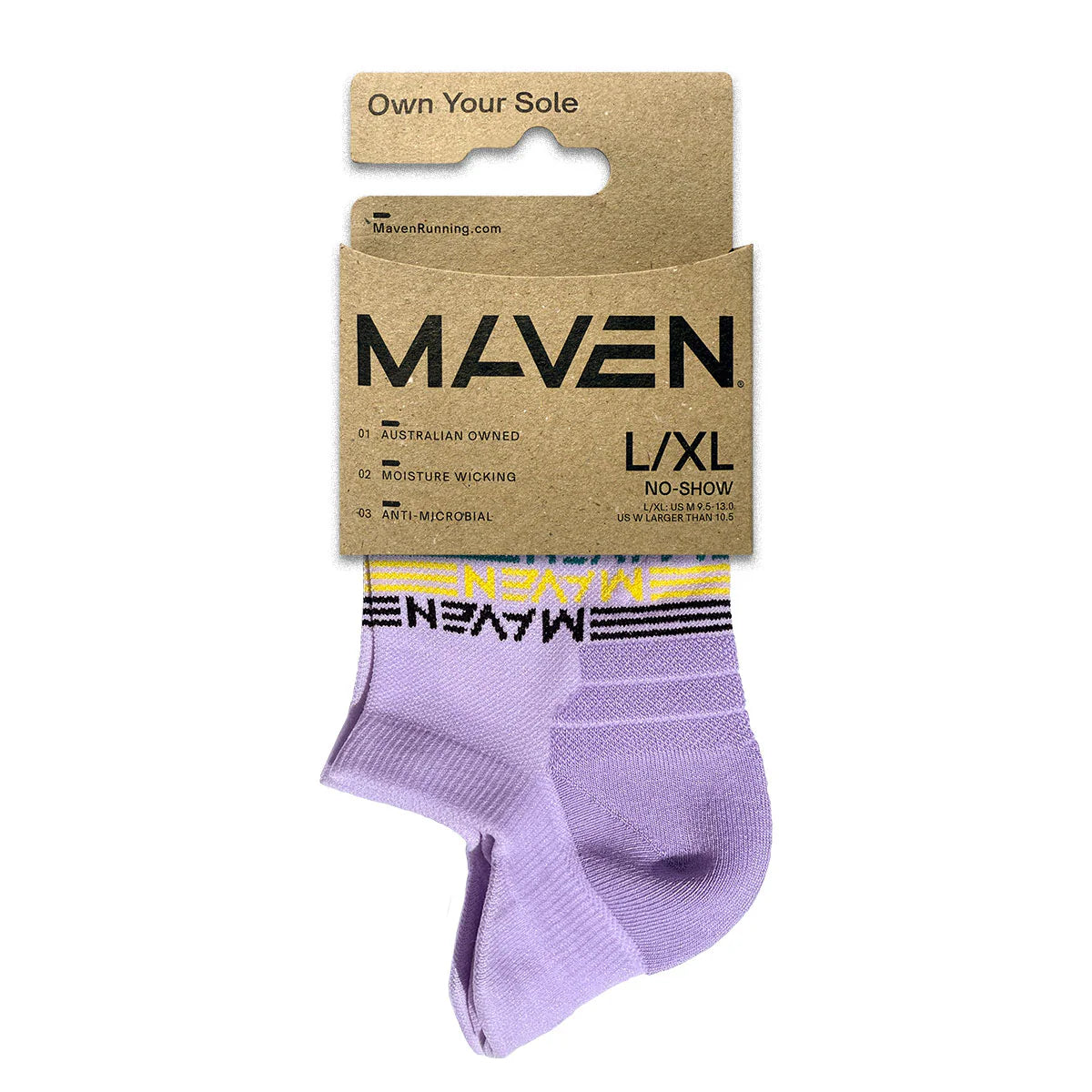 Maven No-Show Running Sock