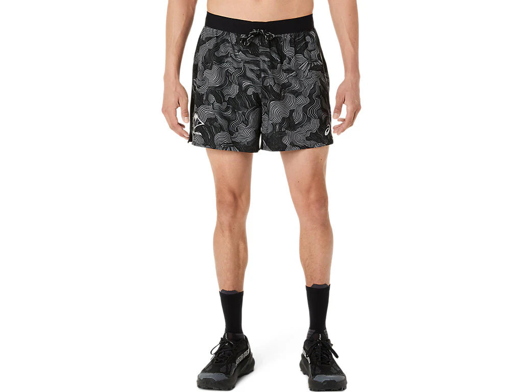 ASICS Fujitrail All Over Print 5 Inch Short - Mens