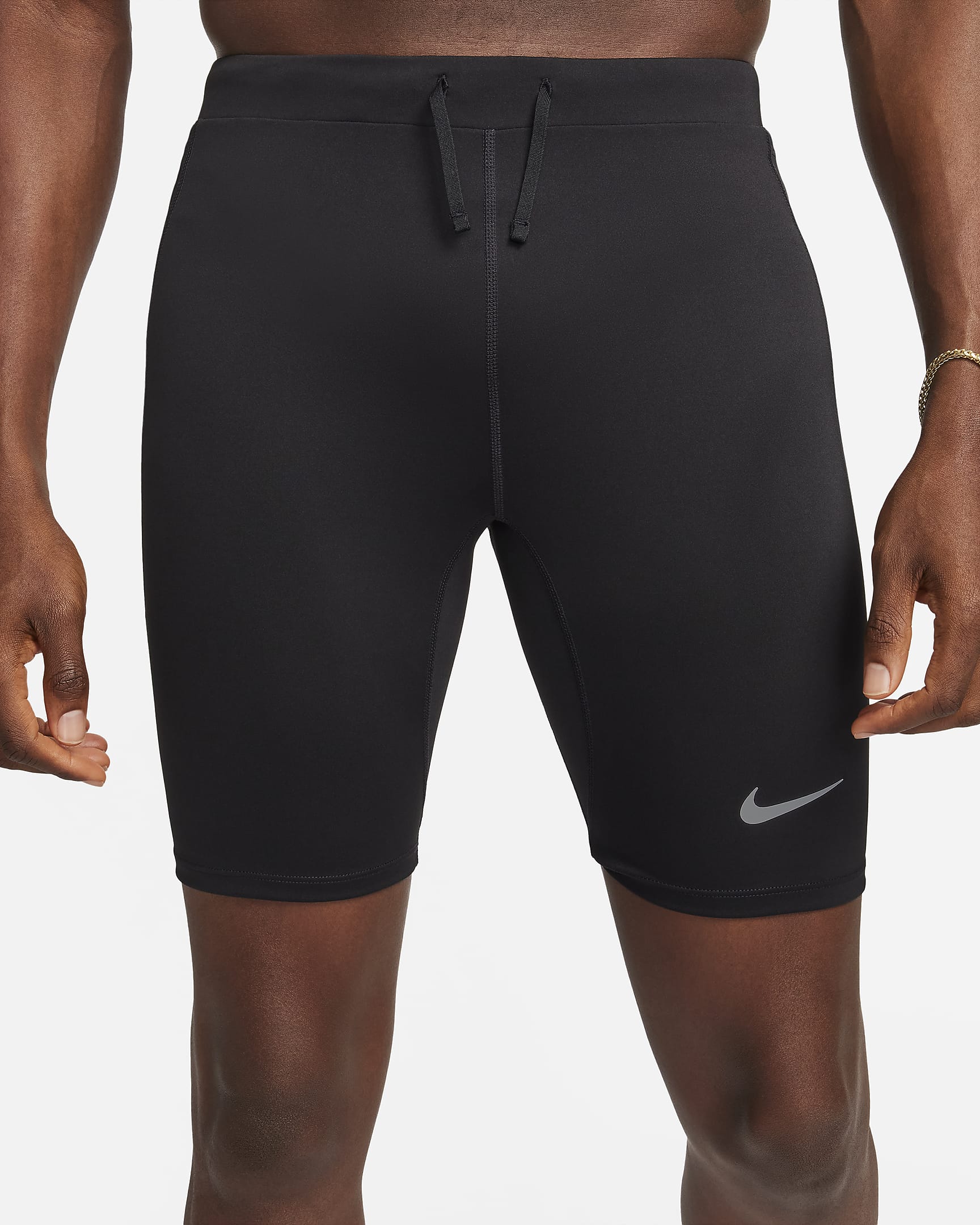 Nike Fast Men's Dri-FIT Brief-Lined Running 1/2-Length Tights - Mens
