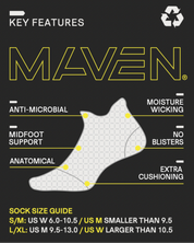 Maven No-Show Running Sock
