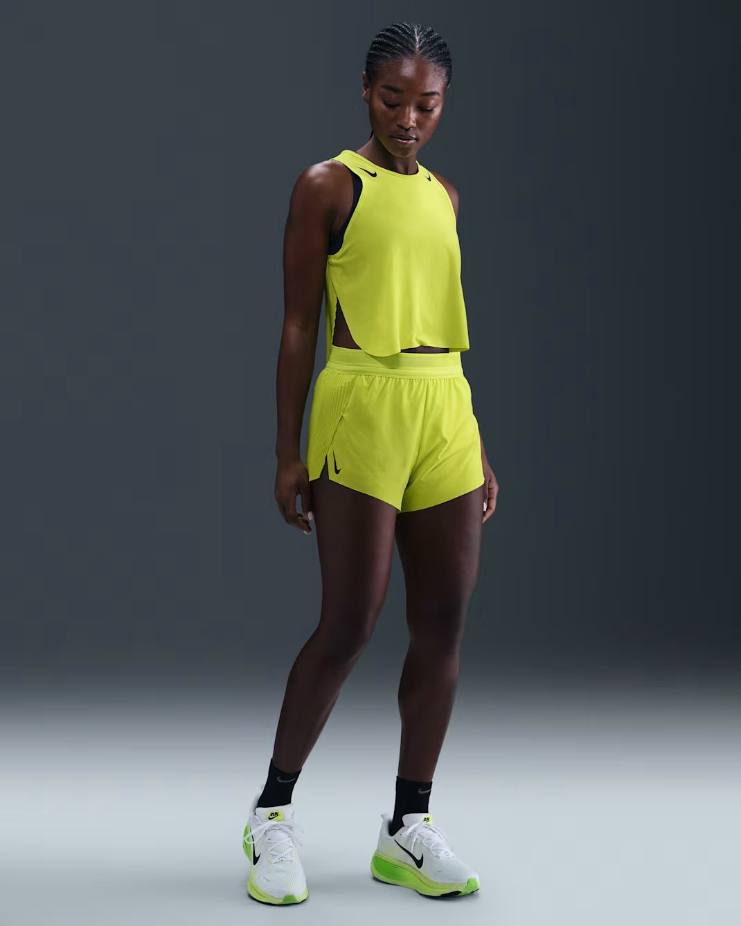 Nike AeroSwift Shorts Dri-FIT ADV Mid-Rise Brief-Lined 3" Running Shorts - Womens