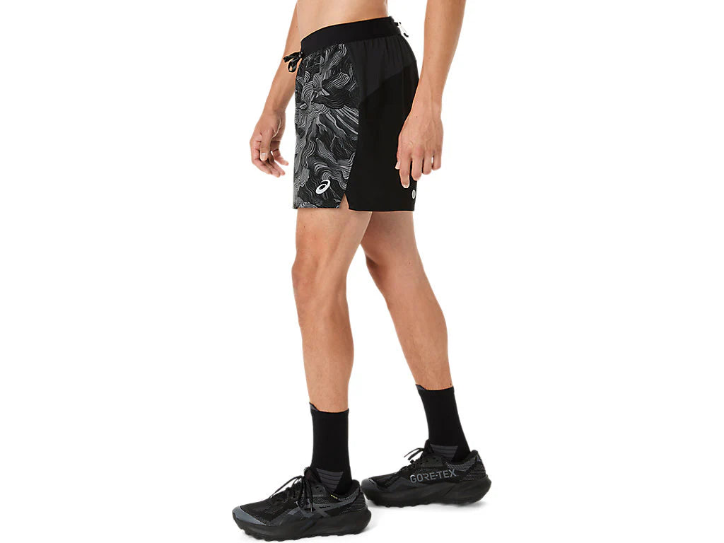 ASICS Fujitrail All Over Print 5 Inch Short - Mens