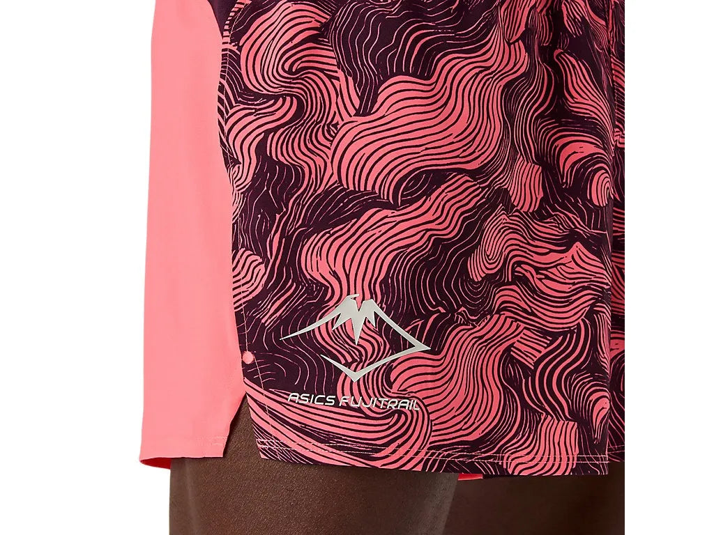 ASICS Fujitrail All Over Print 5 Inch Short - Mens