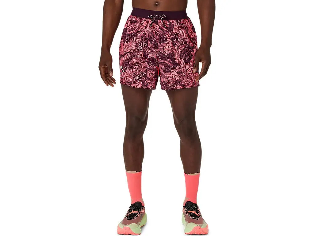 ASICS Fujitrail All Over Print 5 Inch Short - Mens