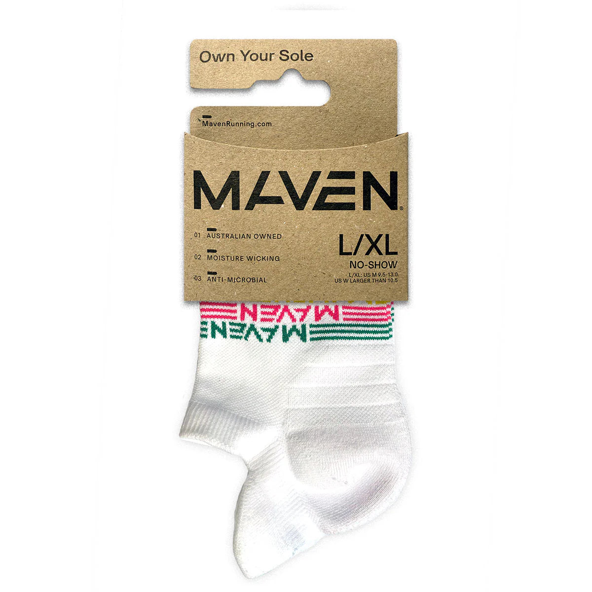 Maven No-Show Running Sock