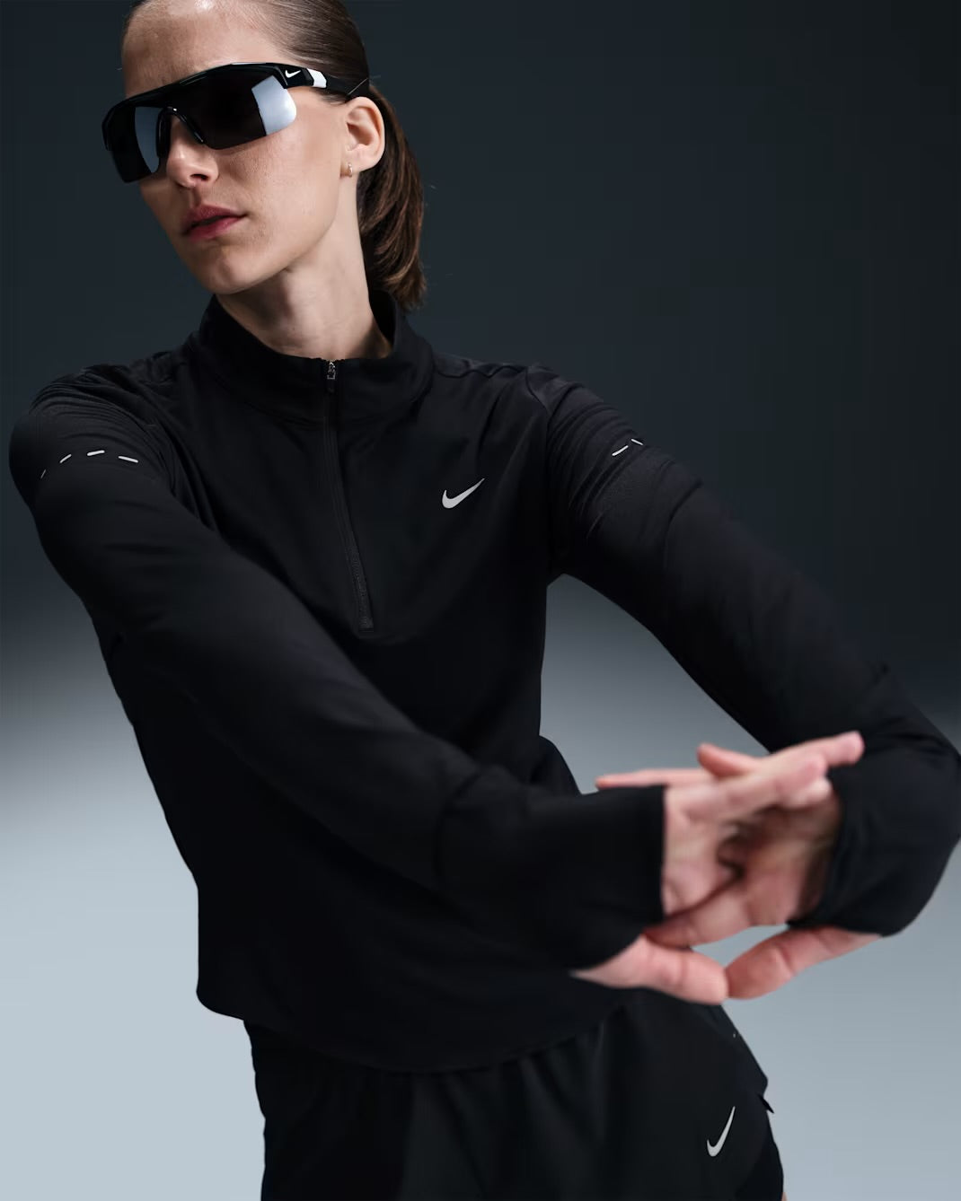 Nike Swift Dri-FIT UV 1/4-Zip Running Top - Womens