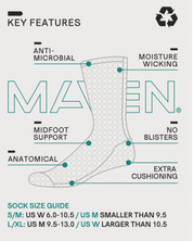 Maven Crew Running Sock